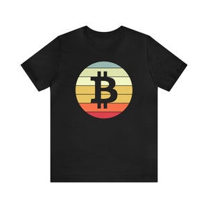 Crypto Bitcoin Retro Tshirt, Bitcoin BTC Retro T-Shirt, Unisex Jersey Short Sleeve Tee - Gift for Him/Her -  Vintage Graphic Tee