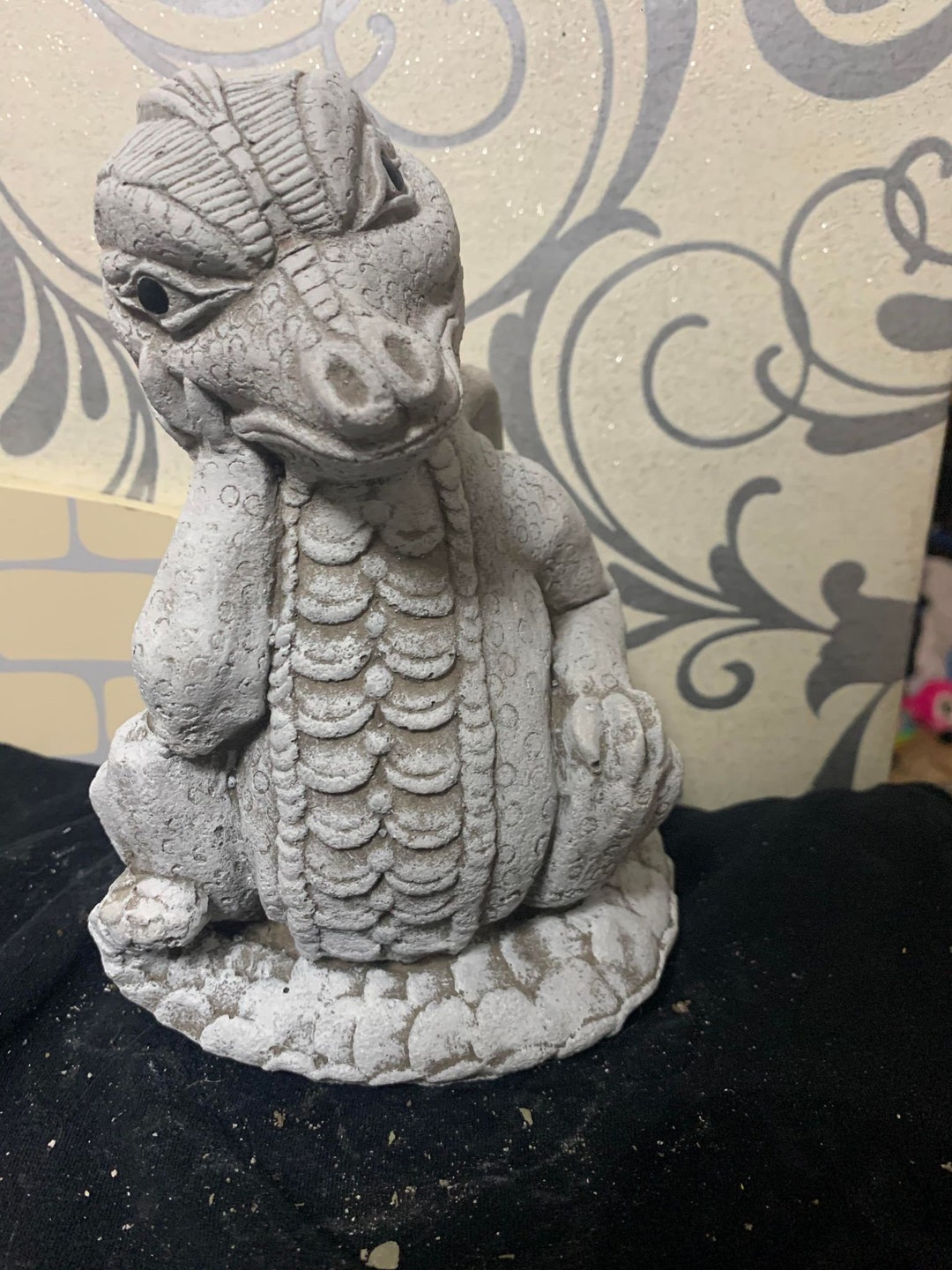 Stone Garden Dragon Garden Ornament Etsy UK