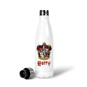 Harry Potter - Botella de agua de acero inoxidable con diseño de personajes  Harry, Ron y Hermione Chibi, 18.6 fl oz