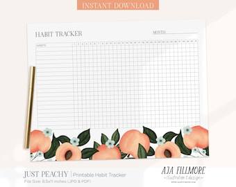 Habit Tracker Printable, Routine Tracker, 30 Day Habit Challenge, Monthly Goal Tracker, Habit Tracker, Goal Tracker, Digital Routine Tracker