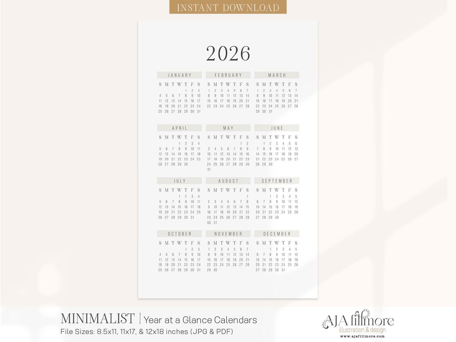 2026-year-at-a-glance-calendar-2026-wall-calendar-2025-digital-wall-calendar-printable-calendar-2026-year-at-a-glance-printable-calendar-etsy