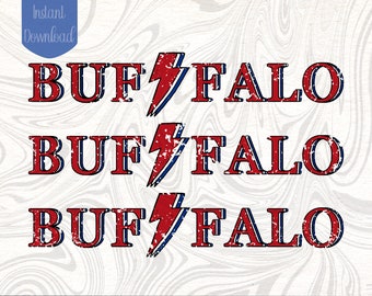 Buffalo Football PNG | Bills Digital Clipart | Vintage Bills Football PNG Instant Download
