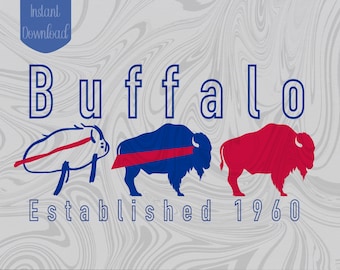 Buffalo Parade Digital Clipart | Buffalo Football PNG | Bills PNG Instant Download
