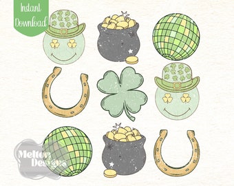 Glücksshirt Png, St. Patricks Day Sublimation, Glücksgefühl PNG, Kleeblatt Png, Retro Saint Pattys Day, Magic PNG, Little Boys Shirt Design