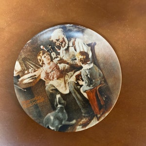 1977 Norman Rockwell &quot;The Toy Maker&quot; Collector&#39;s Plate