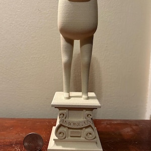 Among us figurine, Among us marble statue, Among us gift-stone statue, Great gift for among us fan or anyone, anytime
