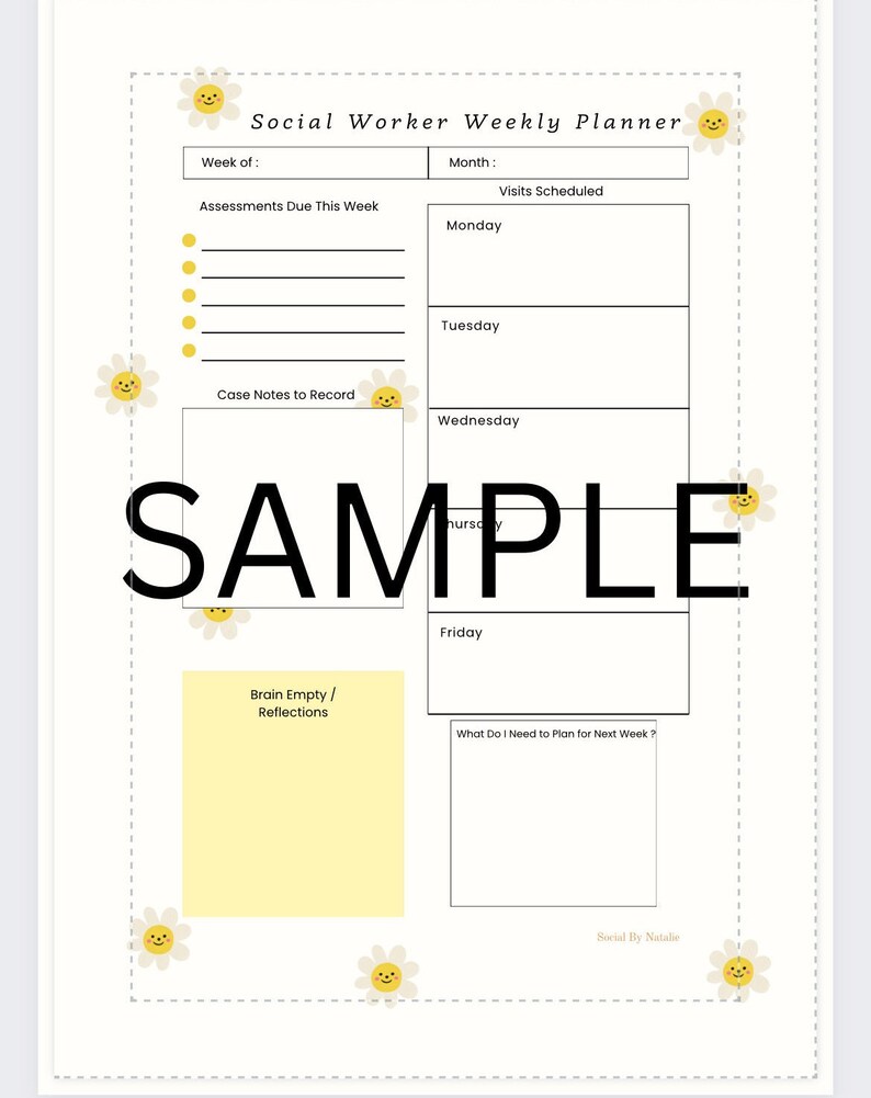 Social Worker / Student Social Worker Planner Bundle Etsy