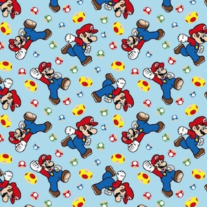 Nintendo Super Mario Brothers Party Videospel Blauw Verpleegkundige Medische Chirurgische Scrubs Satijn Katoen Bouffant Paardenstaart Hoed Schedel Cap Mannen Vrouwen