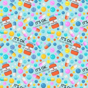 FUKITOL Pastillas de humor divertidas para enfermeras, anestesistas, enfermeras, enfermeras de enfermería, médicos quirúrgicos, batas de algodón satinado, gorro abullonado, gorro de calavera con cola de caballo.