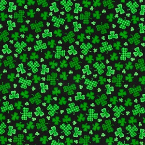 Gingham Clovers Shamrocks Green Irish Ireland Nurse Medical Surgical OR Scrubs Bouffant Bonnet Hat Skull Cap Ponytail Satin Men Women