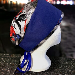 Gorra de algodón para hombre y mujer, diseño de Spiderman, cómic, dibujos animados, superhéroe, enfermera, médico, quirúrgico, azul y rojo, de Disney, MARVEL