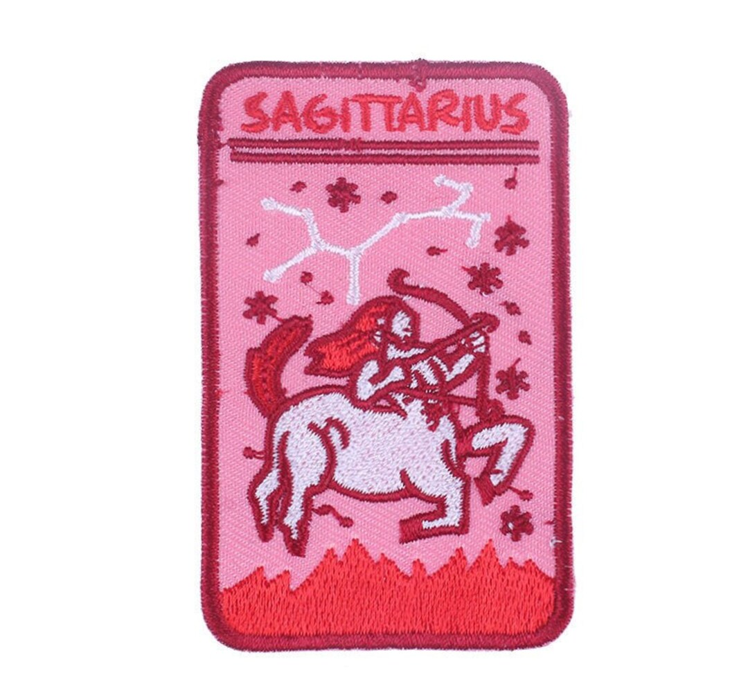 Sagittarius - Zodiac- Iron on Patch - Embroided Patch - Applique - Etsy