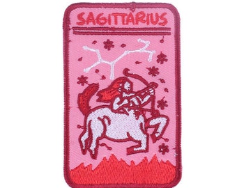Sagittarius - zodiac- Iron on patch - Embroided patch - Applique