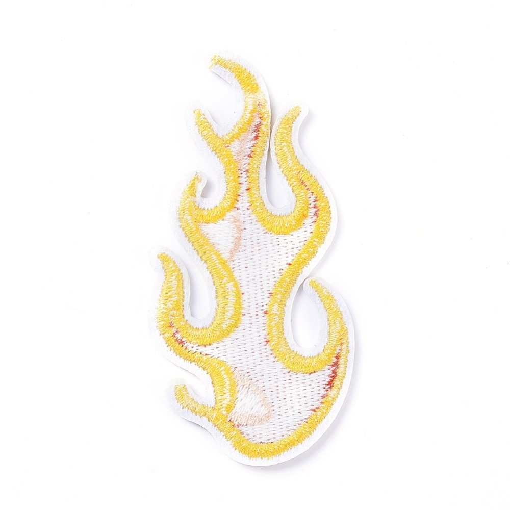 Fire Flame Iron on Patch Embroided Patch Applique Etsy