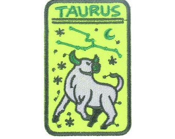 Taurus - zodiac- Iron on patch - Embroided patch - Applique