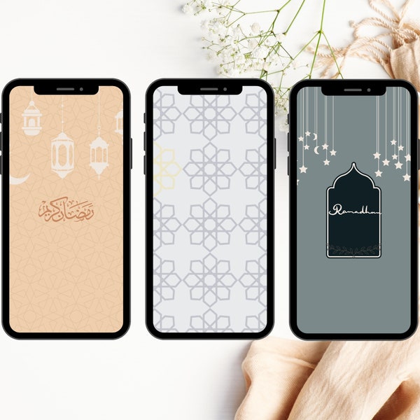 3 Ramadan screensaver Wallpaper | set of 3 Ramadan Wallpaper | soft colour set