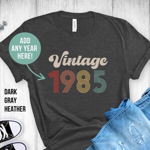 Vintage 1985 40th Birthday Shirt: Distressed Grunge Tee