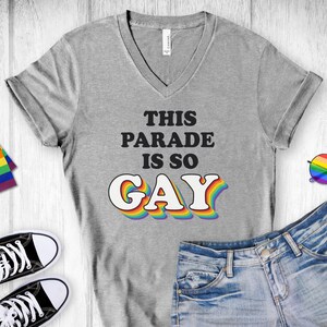 Funny Pride Parade Shirt: Retro Rainbow Tee