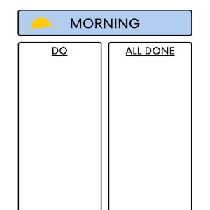 Visual Schedule for Kids