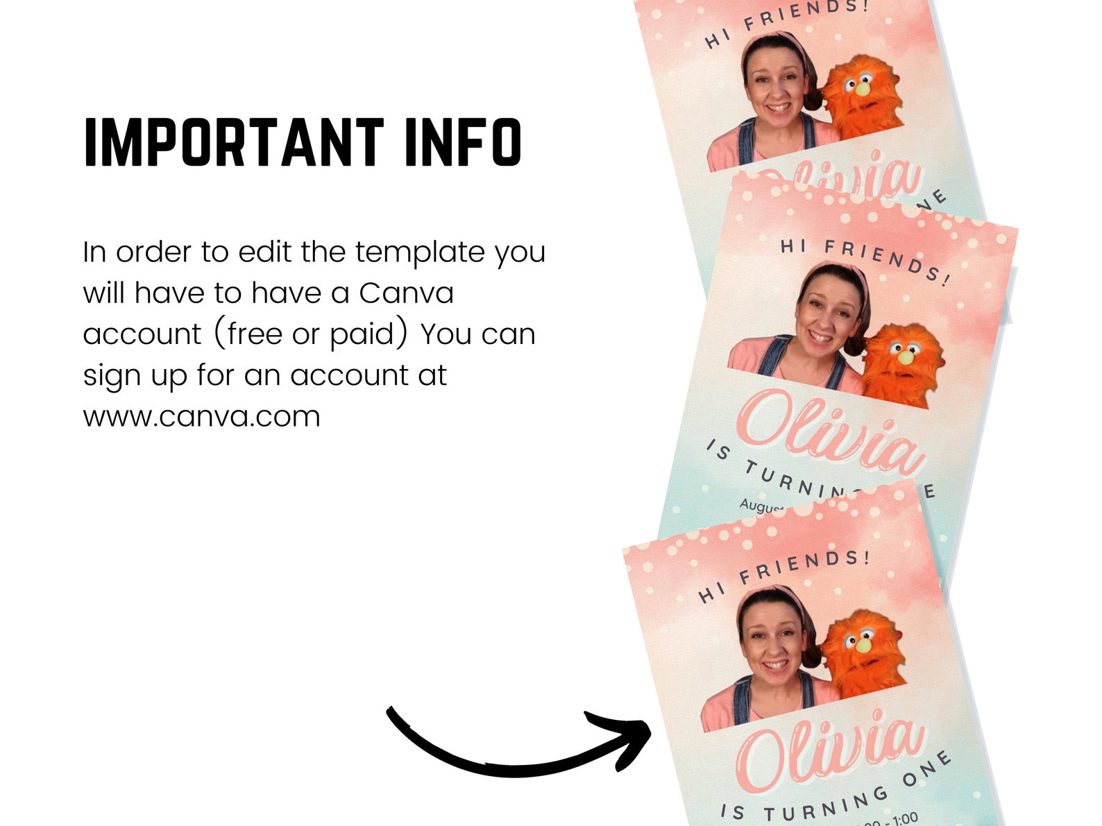 EDITABLE Ms. Rachel Birthday Invitation; Instant Download Ms. Rachel ...