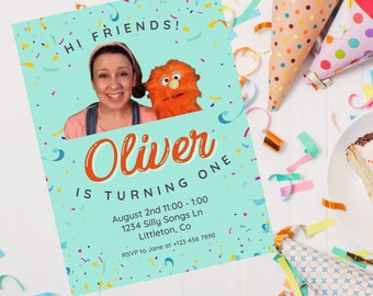 EDITABLE Ms. Rachel Birthday Invitation; Instant Download Ms. Rachel Invitation