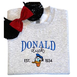 Donald embroidered crewneck, Park, Duck, Gift
