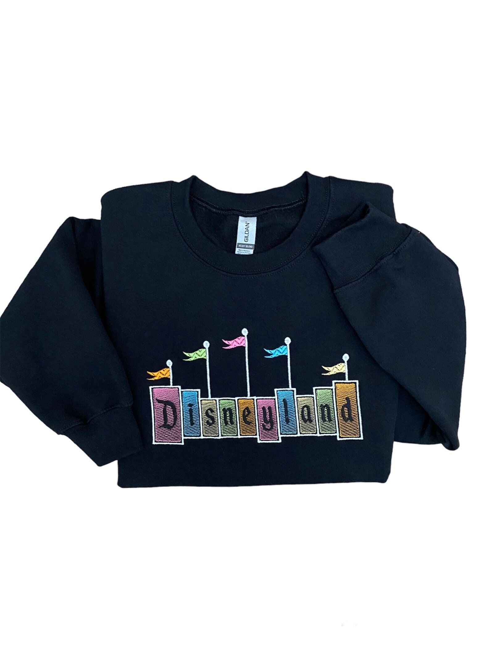 Discover Disneyland sign Embroidered Sweatshirt