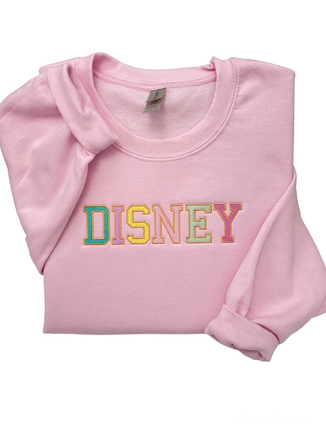 Disney Embroidered Crewneck Disney Sweatshirt Disney Etsy