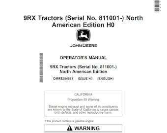 John Deere 9RX Tractor Maintenance and Operators Manual OMRE596861 PDF 6