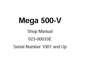 Doosan Mega M500-V Wheel Loader Service Manual S/N 1001 and Up 023-00033E PDF
