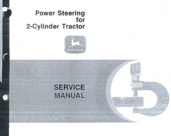 Manual de servicio de la dirección asistida John Deere para tractores de 2 cilindros SM2050 (PDF)