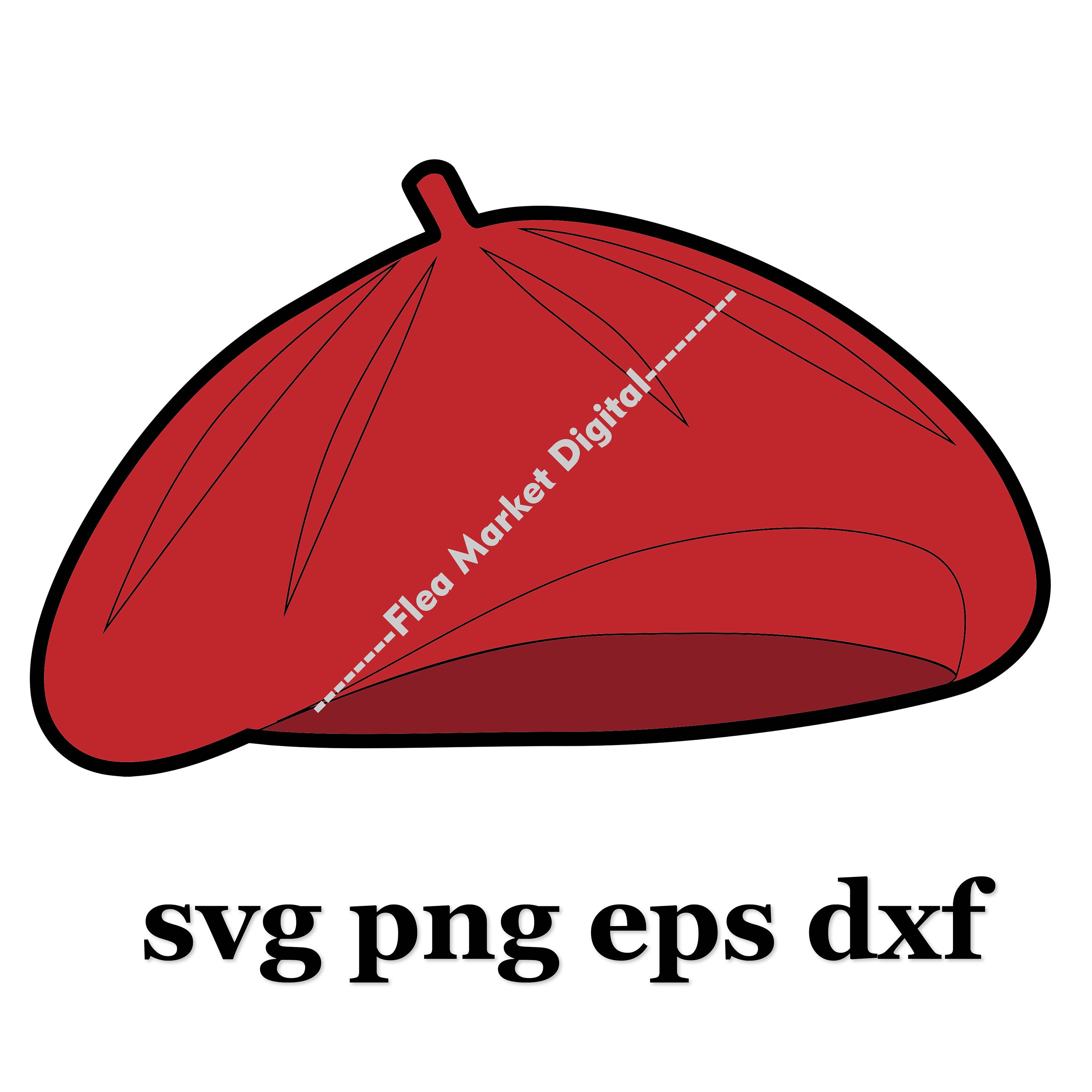 Fashion Woman French Beret Hat SVG PNG EPS Dxf Clipart 2 - Etsy