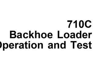 John Deere 710C Backhoe Loader Operation and Test Technical Manual TM1450 PDF