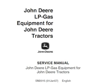 Manual de Serviço de Equipamentos a Gás LP para Tratores John Deere SM2015 PDF