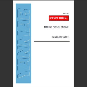 Yanmar 6CXM-GTE and 6CXM-GTE2 Marine Diesel Engine Workshop Service Manual PDF Digital Download