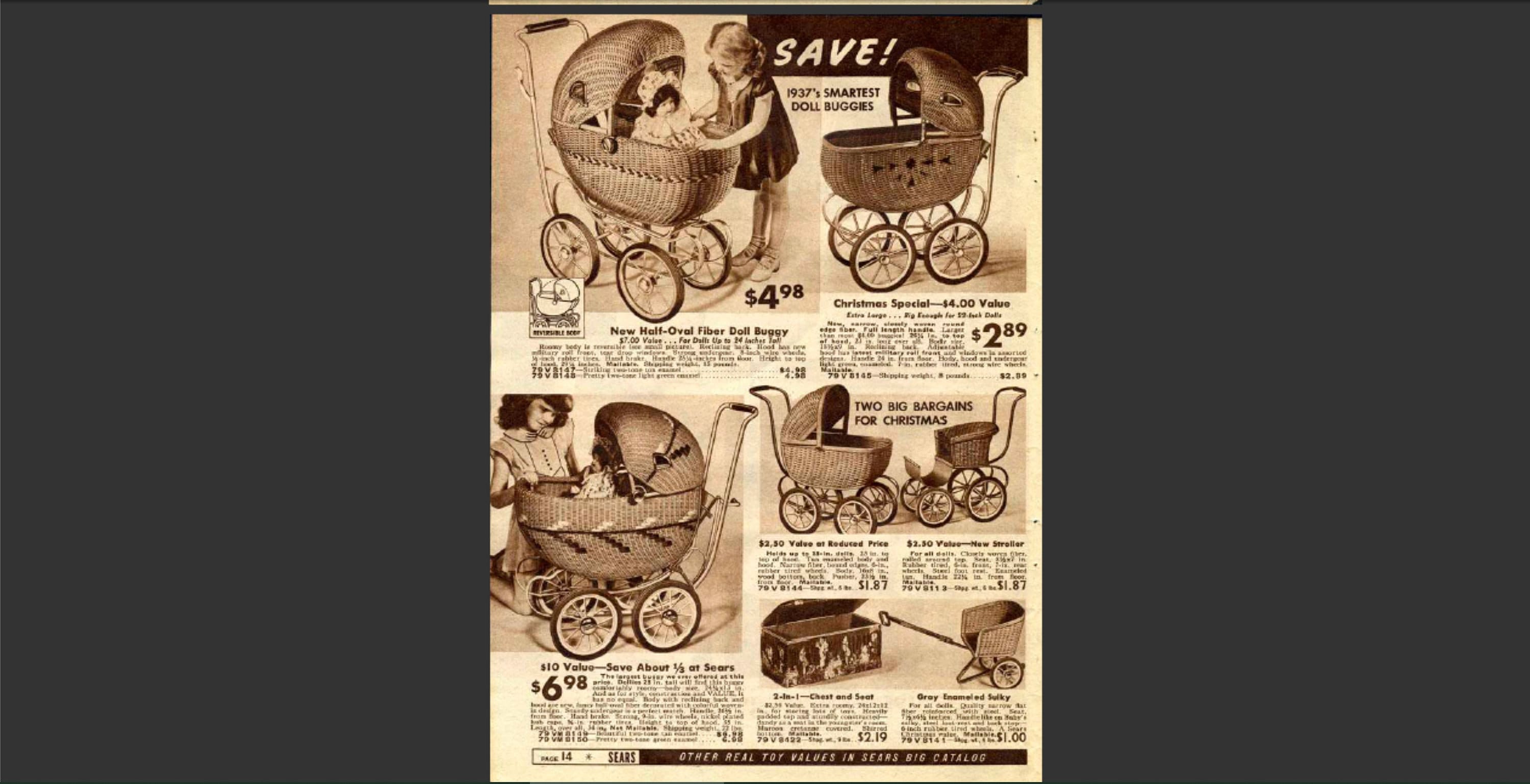 1937 Sears Christmas Wishbook Catalog PDF Download Etsy