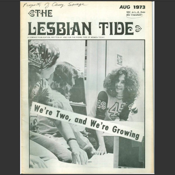 The Lesbian Tide Magazine August 1973 PDF download