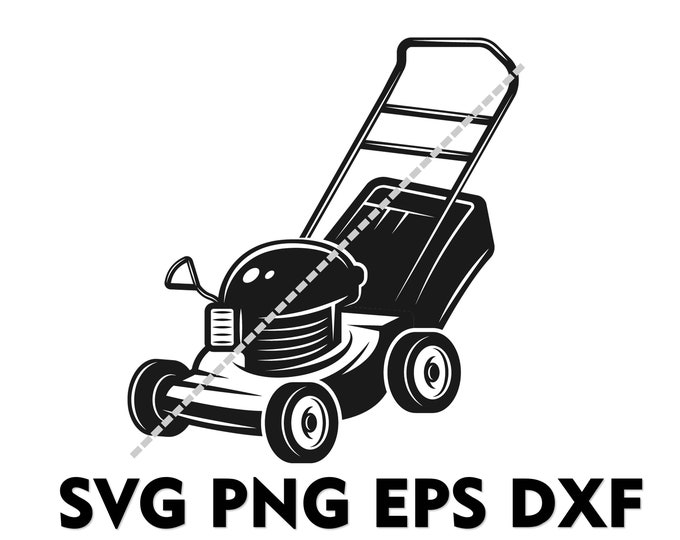 Racing Lawnmower Cartoon Isolated Vector Illustration Digital Download ...