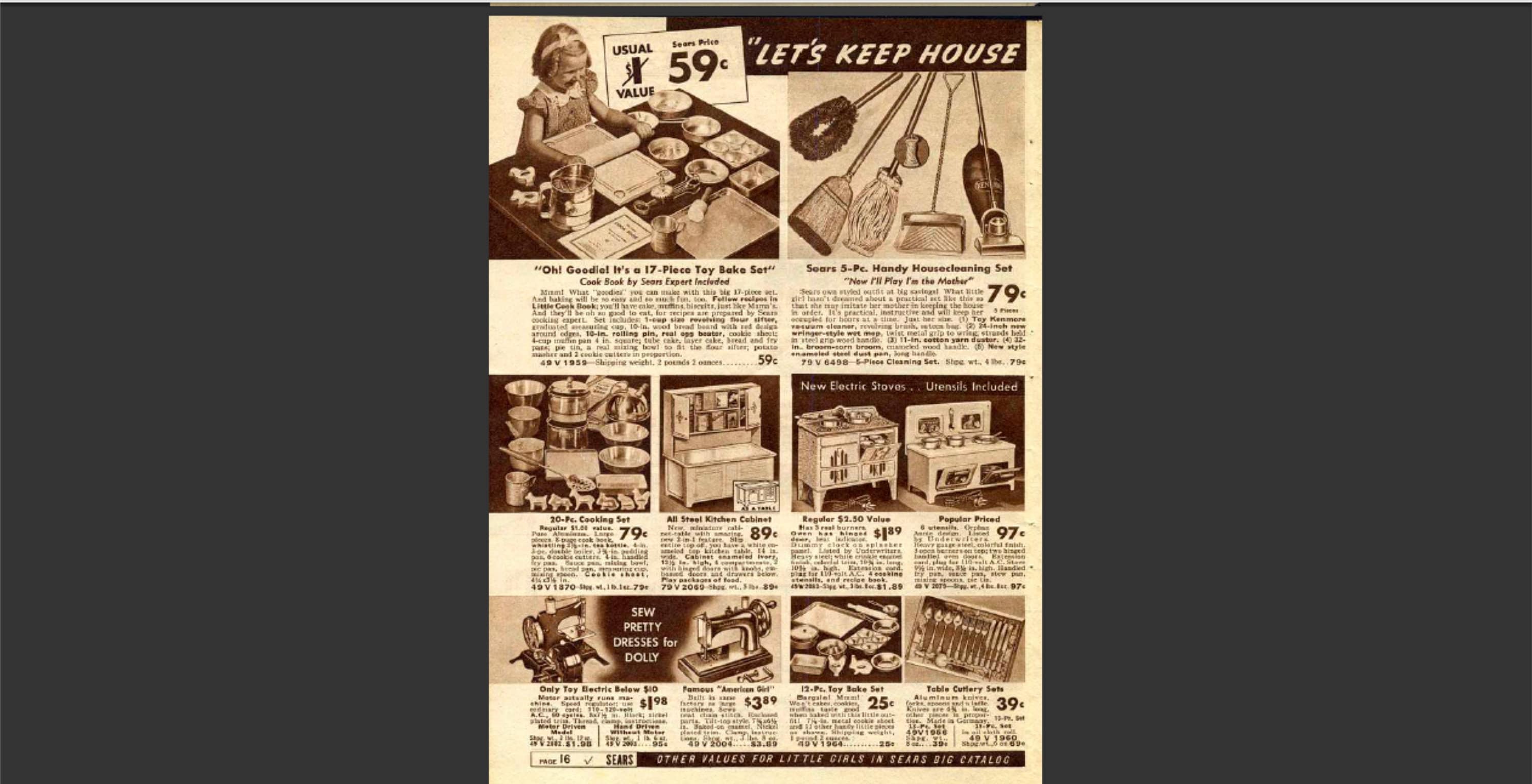 1937 Sears Christmas Wishbook Catalog PDF Download Etsy