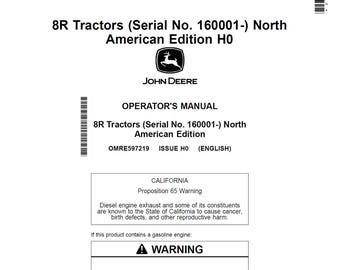 John Deere 8R Tractor Maintenance and Operators OMRE597219 Manual PDF 4