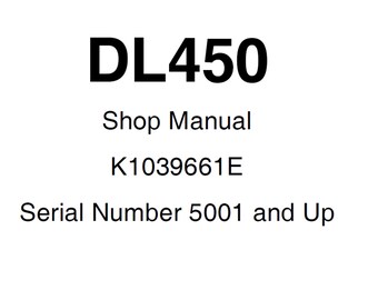 Doosan DL450 Wheel Loader Shop Service Manual S/N 5001 and Up K1039661E PDF