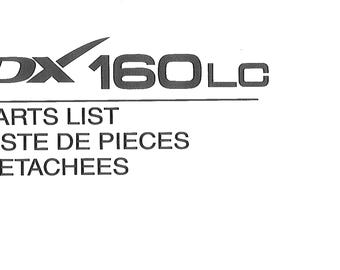 Doosan DX160LC Excavator Spare Parts Manual in English and French PDF