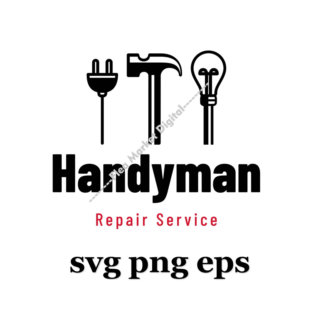 Home Repair Handyman Logo SVG PNG EPS Clipart Etsy