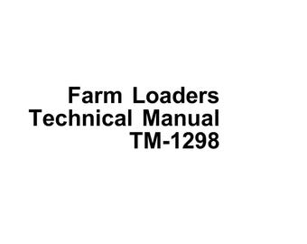 John Deere Farm Loaders Technical Manual TM1298 PDF