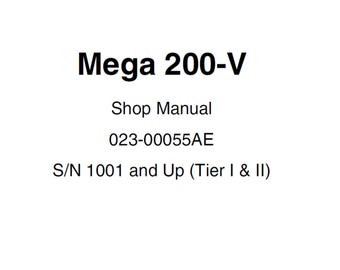 Doosan Mega M200-V Wheel Loader Service Manual S/N 1001 and Up (Tier I & II) 023-00055AE PDF