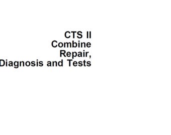 John Deere CTS II Combine Diagnosis and Tests Technical Manual TM1752 PDF