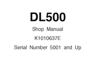Instrukcja serwisowa ładowarki kołowej Doosan DL500 Instrukcja nr seryjny 5001 i nowsze K1010637E PDF 1