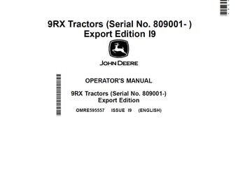Instrukcja obsługi i konserwacji ciągnika John Deere 9RX OMRE595557 PDF 14