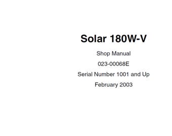 Doosan Solar 180W-V Excavator Service Manual S/N 1001 and Up 023-00068E plus Electrical System Manual PDF