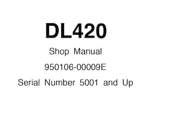 Instrukcja serwisowa ładowarki kołowej Doosan DL420, numer seryjny 5001 i nowsze, 950106-00009E, PDF